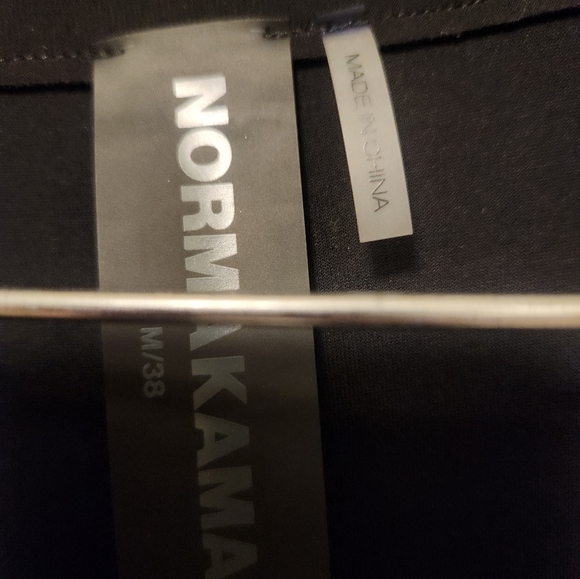 Norma Kamali Tie Front Black Maxi Dress With Tag - Picture 3 of 8